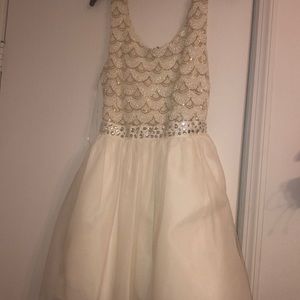 Beige prom dress
